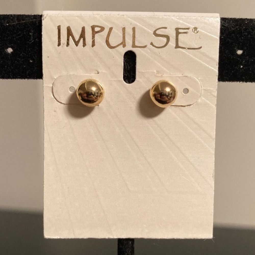 Pulse Classic Gold Ball Earrings